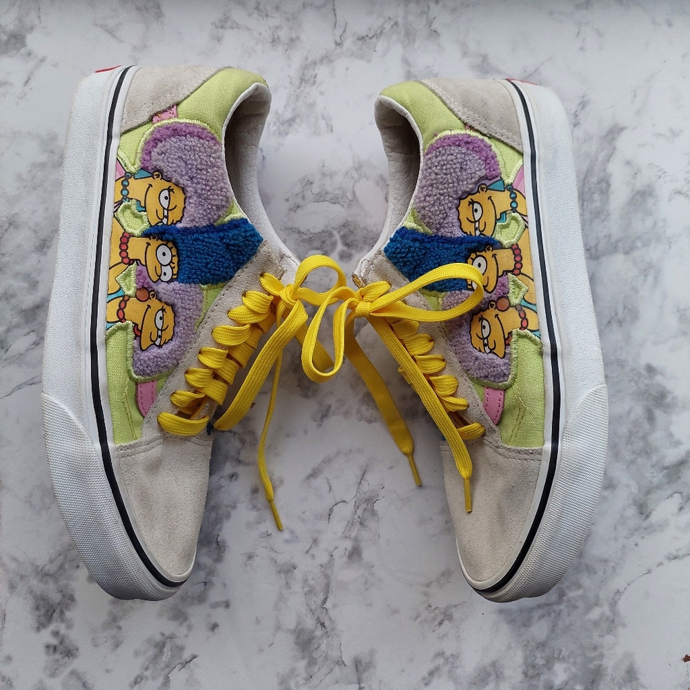 Unisex Vans Old Skool The Simpsons Bouvier Sisters Sneakers women Sz 9/men 7.5